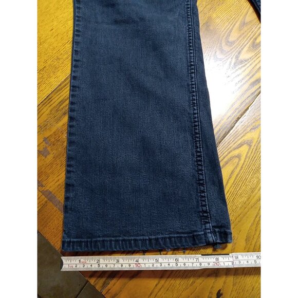 LEVI STRAUSS Jeans Womens 18 SHORT BLACK Faded MID RISE BOOTCUT  Preowned Denim - Picture 5 of 14